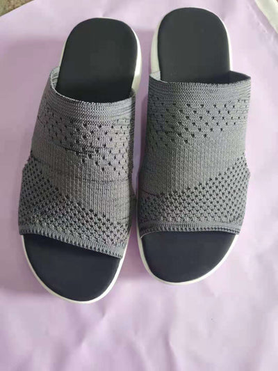 Pantuflas Femeninas Respirable con Malla y Suela Plana - Image 5