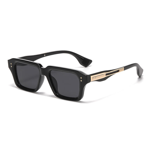 Gafas de Marco Cuadrado Beige Estilo Europeo - Reloj de Tendencia Chic