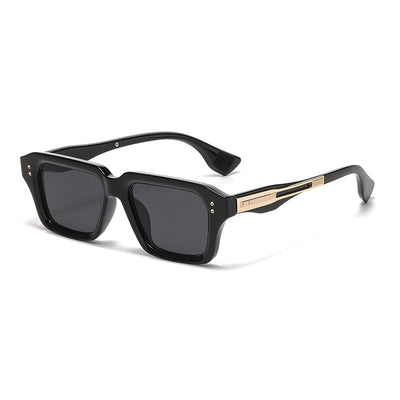 Gafas de Marco Cuadrado Beige Estilo Europeo - Reloj de Tendencia Chic