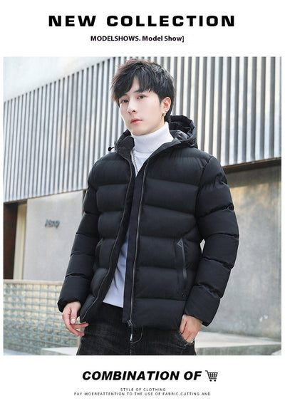 Abrigo Acolchado con Capucha para Hombre - Forro Polar Otoño Invierno - Image 13
