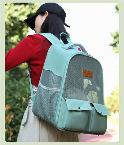 Mochila Transportadora Respirable para Mascotas - Gran Capacidad y Plegable - Image 8