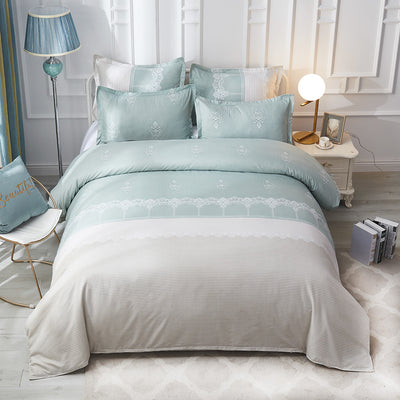 Juego de Cama Lujo con Funda Nórdica Estampada y Fundas de Almohada - Image 9
