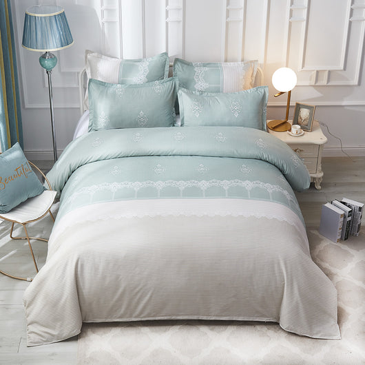Juego de Cama Lujo con Funda Nórdica Estampada y Fundas de Almohada - Image 9