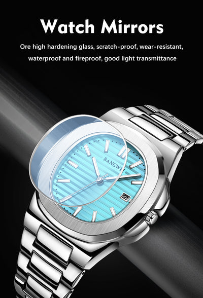 Reloj Hombre Acero Inoxidable Resistente al Agua con Esfera Luminosa - Image 16