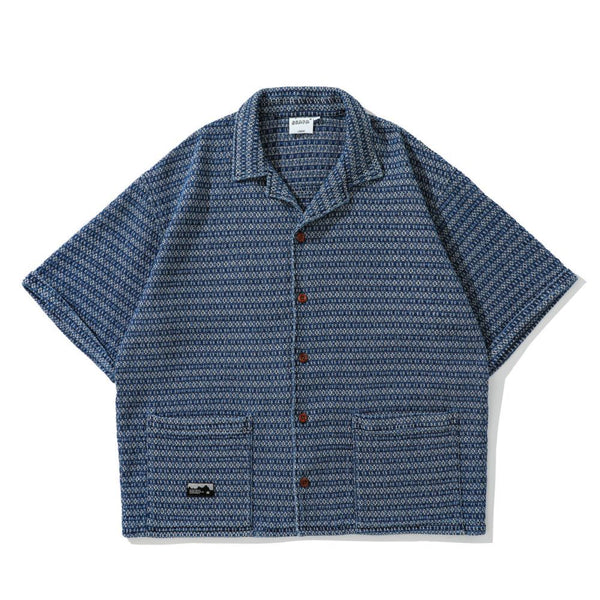 Camisa Vintage Casual Unisex con Bolsillos Decorativos - Image 4