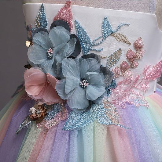 Vestido de Dama de Honor para Niña de 1 Año - Diseño Floral Elegante - Image 6