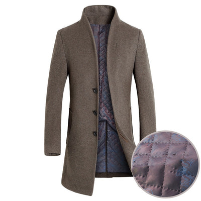 Abrigo Trinchera de Lana para Hombre - Estilo Casual Sofisticado - Image 8