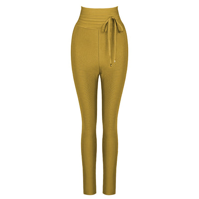 Leggings Casuales de Cintura Alta con Banda Elástica - Colores Lisos - Image 24