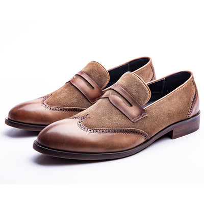Zapatos Casuales de Cuero Estilo Británico Retro para Hombre - Image 5