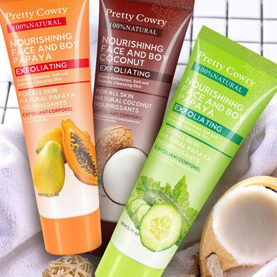 Gel Exfoliante Facial y Corporal de Pepino, Coco y Papaya