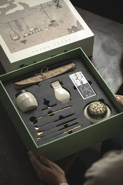 Quemador de Incienso Estilo Chino en Cobre Puro con Caja de Regalo - Juego Completo para Ceremonia del Té - Image 20