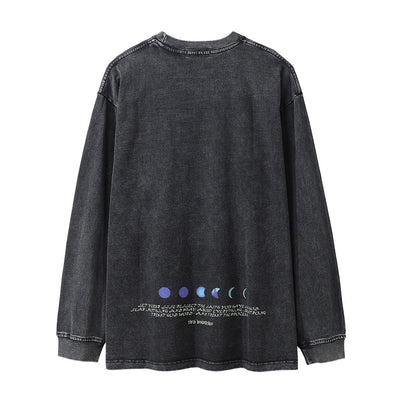 Playera Estampada de Manga Larga con Diseño Religioso para Hombre - Image 2