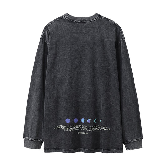 Playera Estampada de Manga Larga con Diseño Religioso para Hombre - Image 2