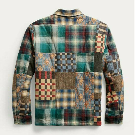 Chaqueta de Cuadros en Algodón Grueso para Hombre - Image 9
