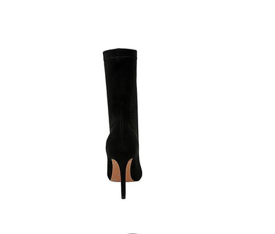 Botas de Tacón Alto Punta Fina en Gamuza para Mujer - Image 12
