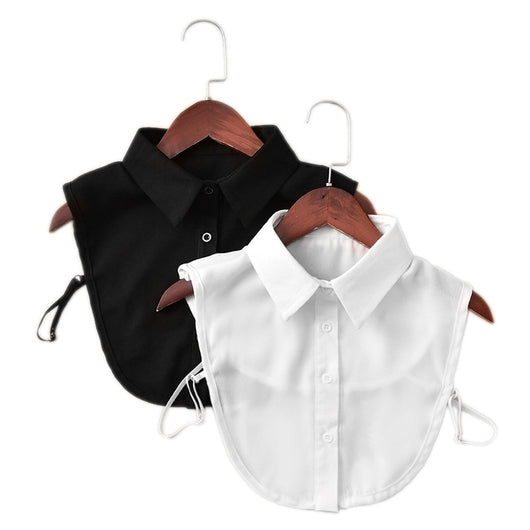 Cuello Falso Retro de Algodón con Encaje Desmontable para Mujer - Image 13