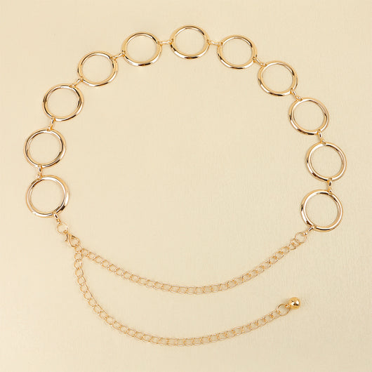 Cinturón de Cadena Metálica Hueca para Mujer - Accesorio Decorativo Elegante - Image 21