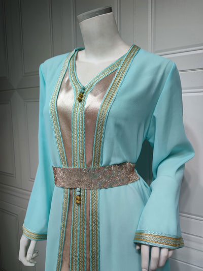Vestido Chifón Modesto para Mujer - Ropa Musulmana Elegante - Image 13