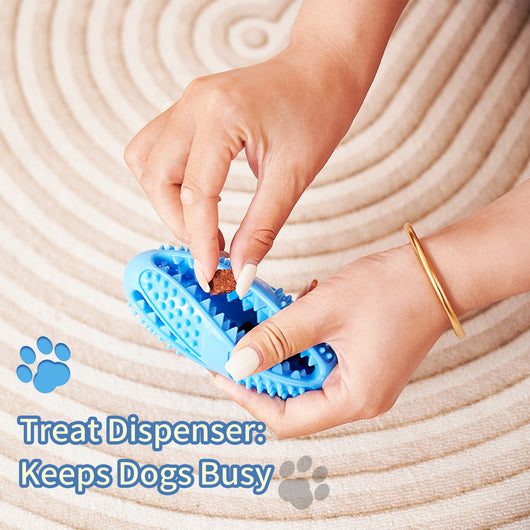 Pelota Interactiva Comedero para Perros - Juguete Dispensador de Alimento con Textura Masticable - Image 3