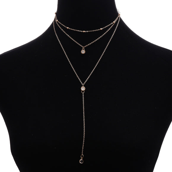 Collar Étnico Retro con Colgante de Aleación