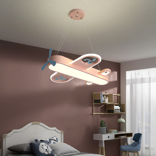 Lámpara Infantil Avión LED - Araña Decorativa Cartoon para Habitación - Image 7