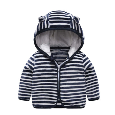 Chaqueta Acolchada de Polar Coral con Capucha para Niños - Image 14