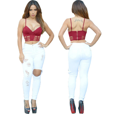 Pantalón Vaquero Talle Alto Elástico con Lavado Versátil - Image 18