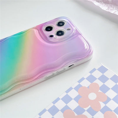 Funda Transparente Arcoíris a Prueba de Caídas para Teléfono - Image 6