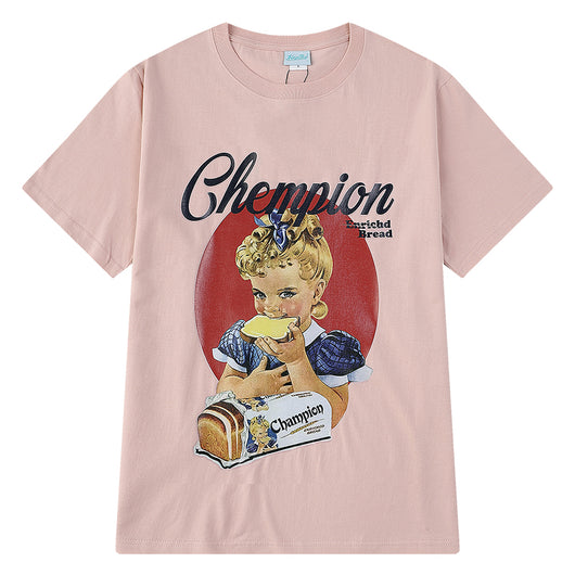 Playera Suelta Estampada para Parejas - Diseño Trendy Versátil - Image 11