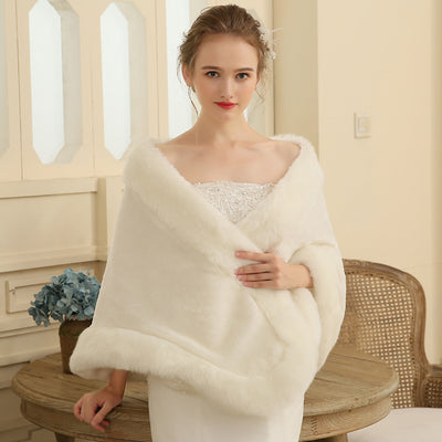 Chal de Piel Nupcial Talla Grande - Accesorios de Boda Invierno para Mujer - Image 4