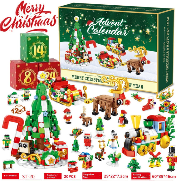 Juego de Bloques de Construcción Navideño - Caja de Regalo Perfecta