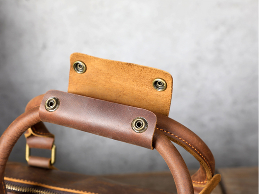 Bolsa de Viaje Retro en Cuero Genuino - Gran Capacidad para Hombre - Image 21