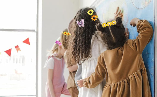 Set de 14 Accesorios para el Cabello Infantil - Horquillas Arcoíris, Mariposas y Frutas - Image 22
