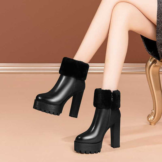 Botas Cómodas de Cuero Suave para Mujer - Image 8