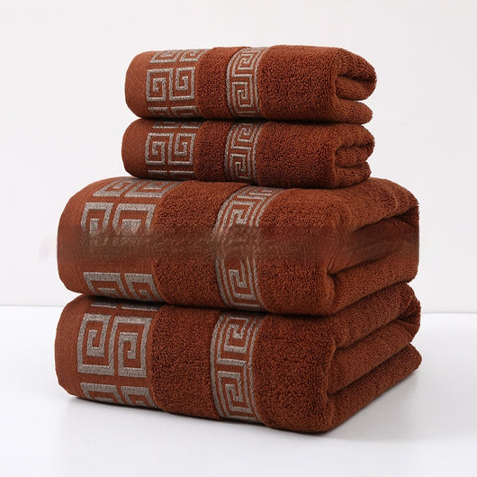 Toalla de Baño Jacquard de Algodón con Diseño Satinado Ancho - Image 10