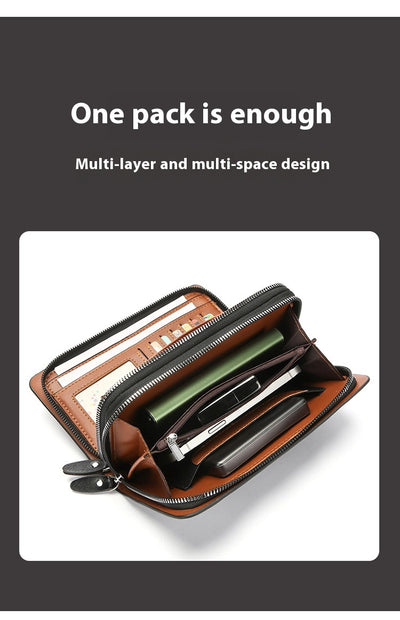 Maletín de Cuero Suave para Hombre con Múltiples Compartimentos - Image 15