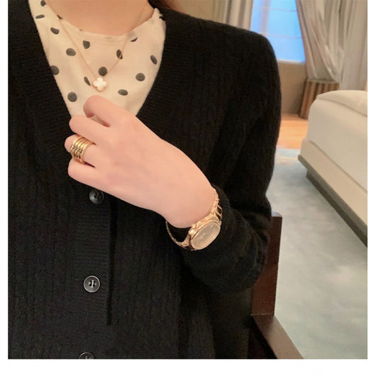 Cardigan Tejido V-Cuello Suave para Mujer - Lana Premium - Image 3