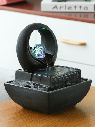 Fuente de Agua Cascada Decorativa para Sala - Ornamento Feng Shui con Ciclo Continuo - Image 2