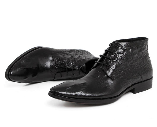 Botas Doc Martens Altas de Piel de Cocodrilo para Hombre - Image 13