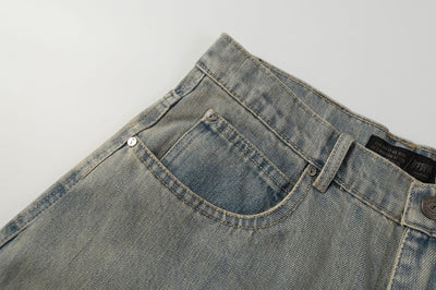 Jeans de Diseño Industrial Americano con Lavado Pesado - Image 16