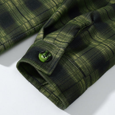 Chamarra Cuadros con Capucha - Estilo Casual Holgado para Hombre - Image 14