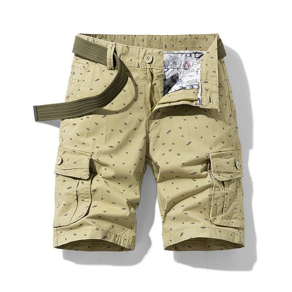 Pantalones Cortos Holgados para Hombre - Estilo Overol de 5 Puntos