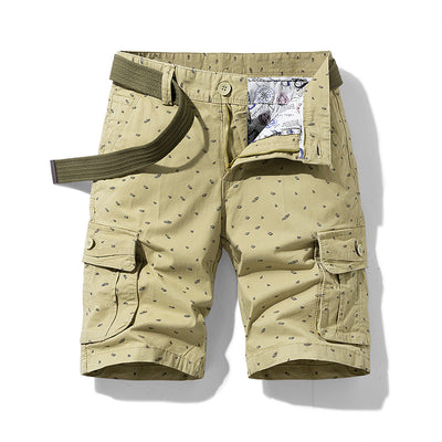 Pantalones Cortos Holgados para Hombre - Estilo Overol de 5 Puntos