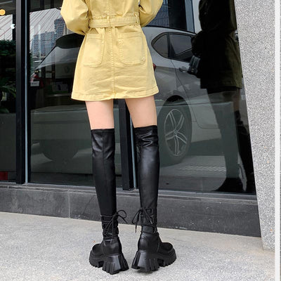 Botas Altas Stretch con Suela Gruesa para Mujer - Image 9