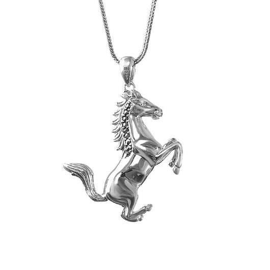 Colgante del Caballo del Zodiaco con Acabado Envejecido - Image 5