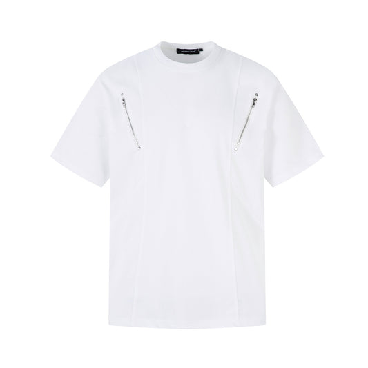 Playera de Manga Corta con Costuras de Personalidad - Image 2