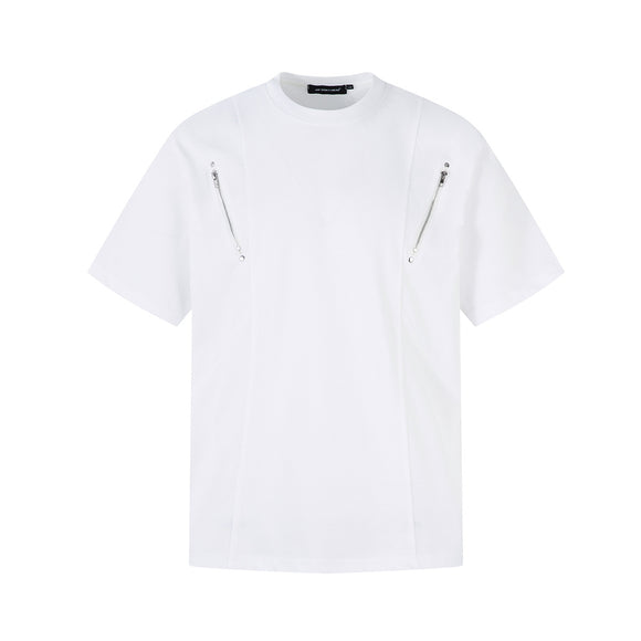 Playera de Manga Corta con Costuras de Personalidad