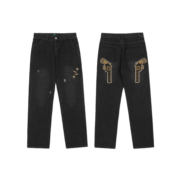 Pantalones Rectos Sueltos de Moda Europea y Americana