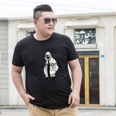 Playera Suelta Manga Corta Talla Grande para Hombre - Image 6