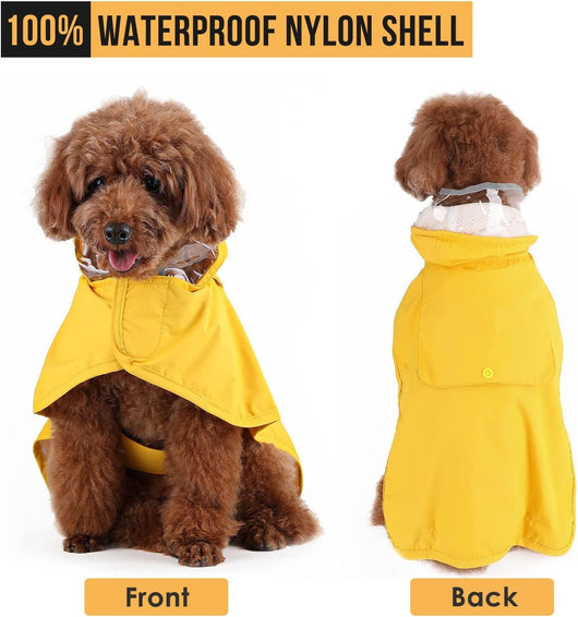 Impermeable para Perros Pequeños con Capucha Transparente - Image 11